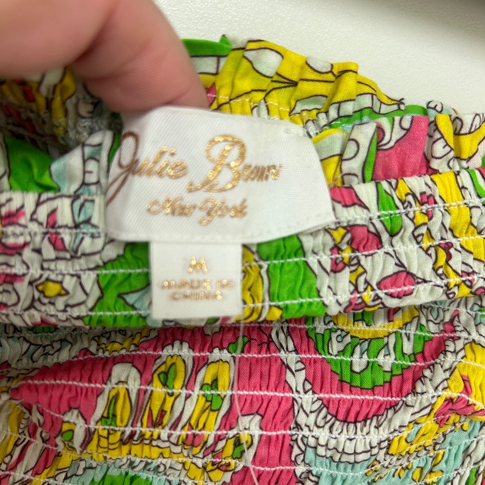 Strapless colorful sundress